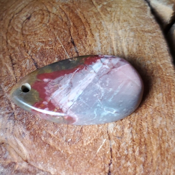 New Picasso Jasper Teardrop Pendant. - Picture 3 of 9
